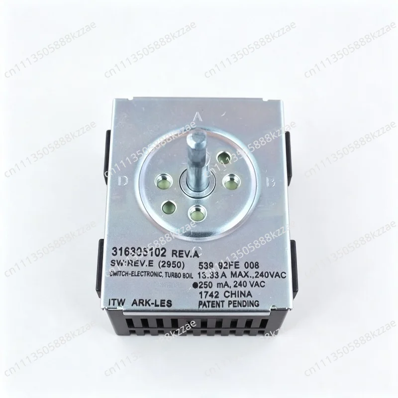 316305102 REV. A Stove element control, surface burner switch 13.33A 240V