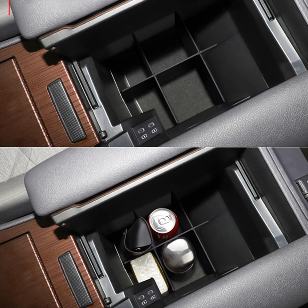 

Car Armrest Abs Material Center Console Organizer Tool Free Easy Assembly Compatible With Sienna 2021 Storage Divider