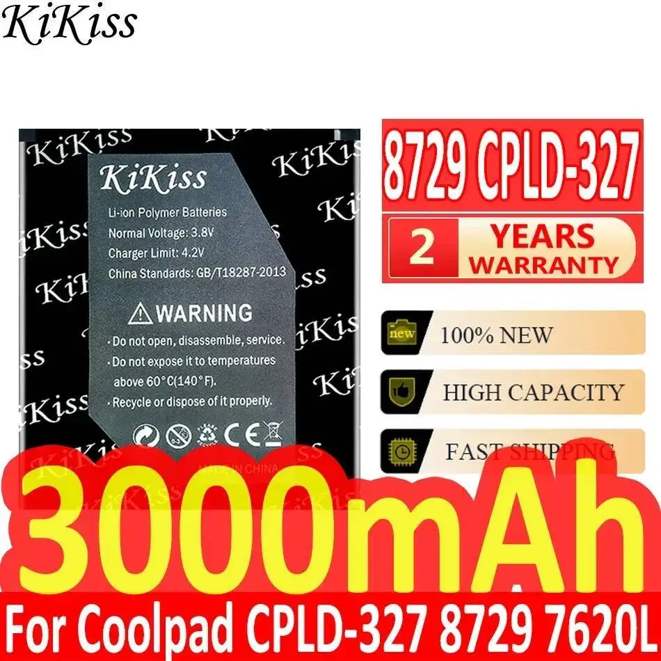 

Safe For Coolpad 8729 7620L Cpld-327 Mobile Phone Battery 3000Mah Reliable Power Supply