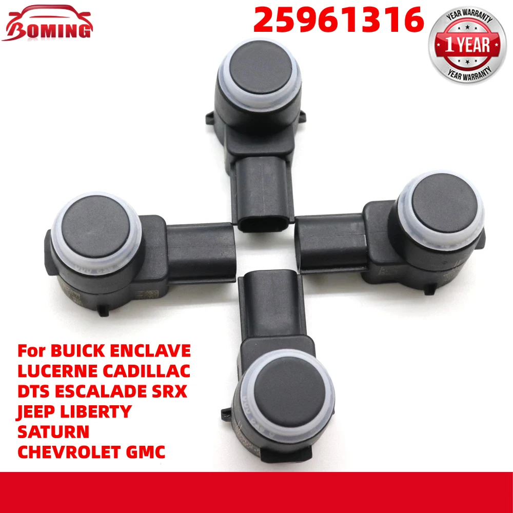 

4 шт. PDC датчик парковки 25962147 для BUICK ENCLAVE LUCERNE CADILLAC DTS ESCALADE SRX JEEP LIBERTY SATURN CHEVROLET GMC 25961316