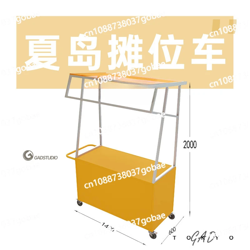 ZK galvanized steel stall car night market food street swing car stall mobile promotion stand display stand market