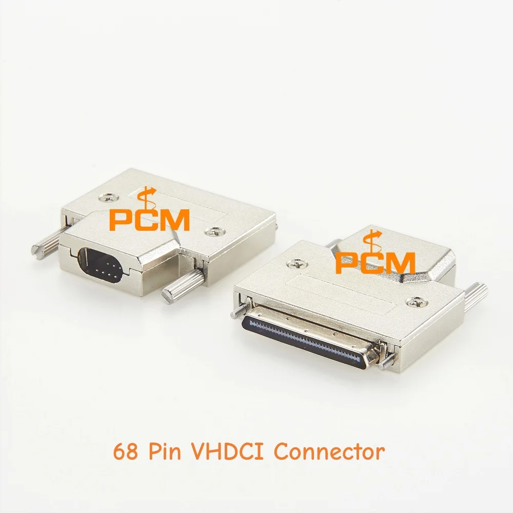 68 Pin VHDCI Male Solder Type Connector Half Pitch High Density D Sub Connector for data acquisition equipment