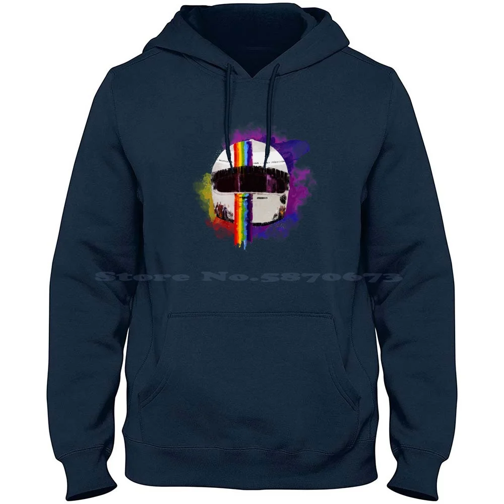 Vettel Helmet 100% Cotton Hoodie Sebastian Vettel Helmet