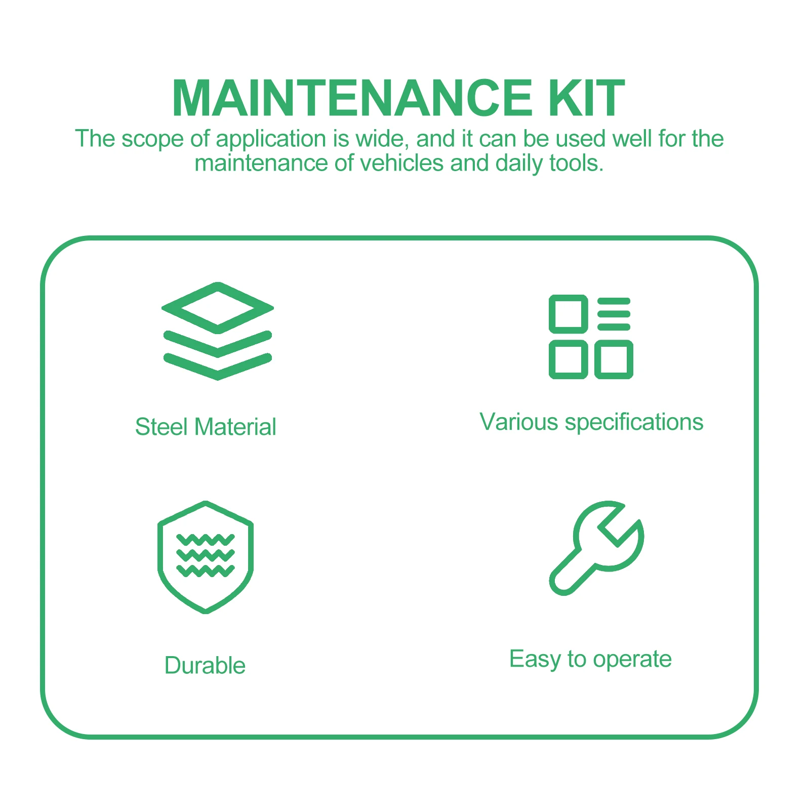 Set di chiavi a cricchetto Strumenti di riparazione in acciaio durevoli Kit di manutenzione per auto Dadi a bussola per chiavi regolabili Strumenti H Ampia applicazione