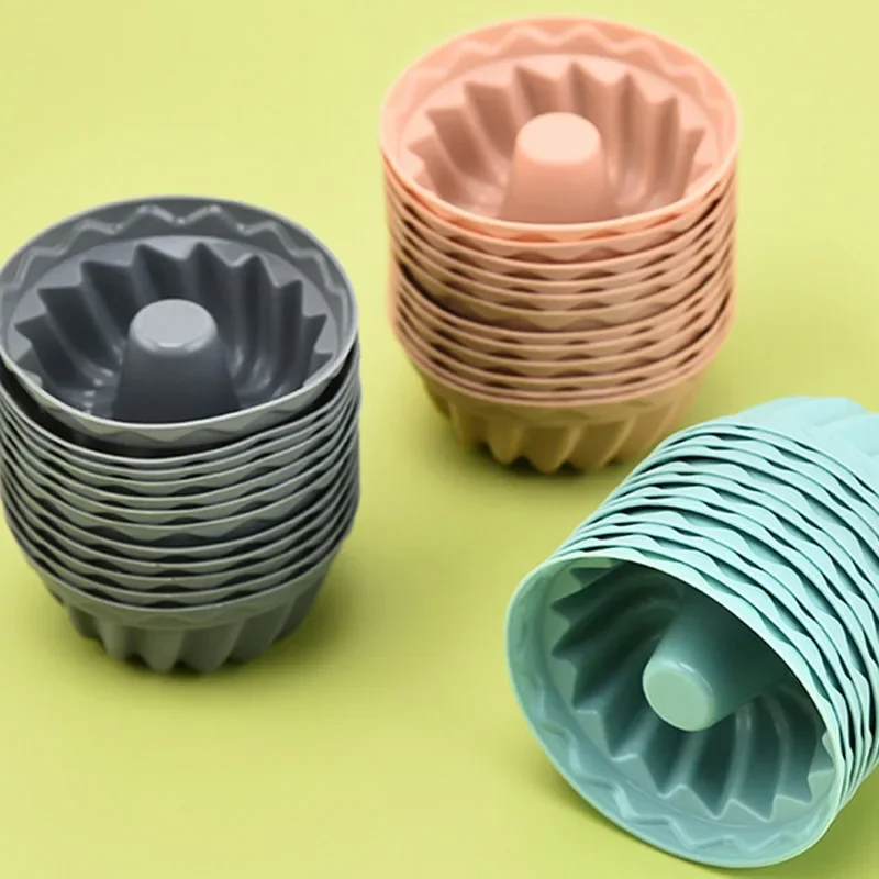 

12PCS Silicone Cake Mold Food Grade Baking Cake Baking Mold Kitchen Cooking Bakeware Making Diy Cake Baking Tool For Cakes Mold