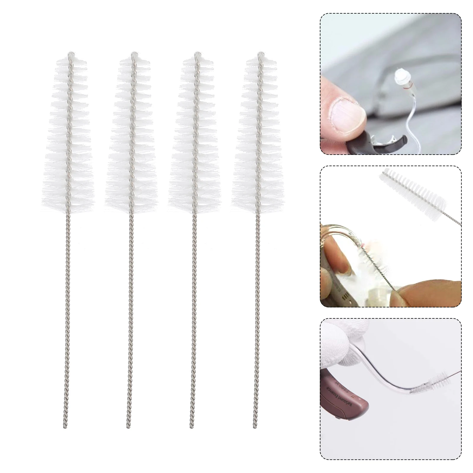 5pcs Mini Nylon Amplifier Cleaner Accessories Vent Tubing Hole Cleaning Rod Brush Cleaner Tools