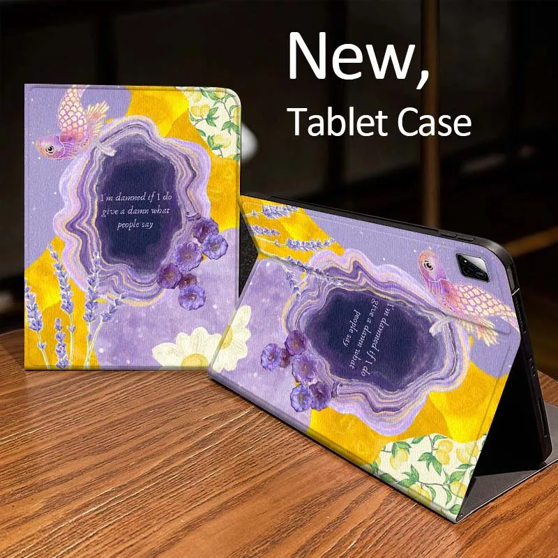 

Colorful Floral Art Pattern Case For Xiaomi Mi Redmi Pad 2 4 5 7S 6S 6 7 8 Plus SE Pro K 2025 inch 8.7 11 Tablet