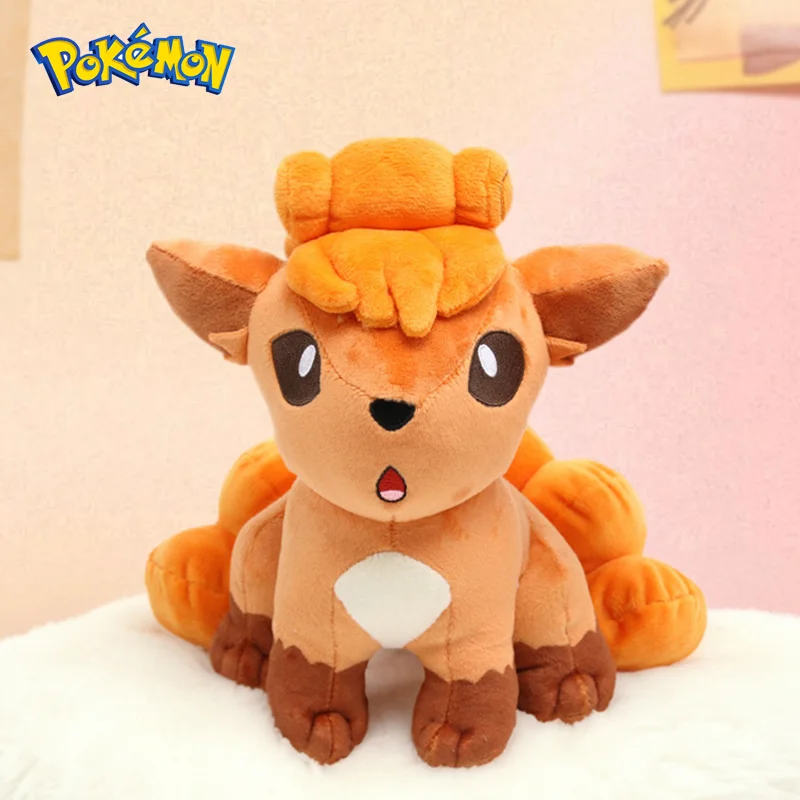 Juguete de peluche de Pokemon Kawaii Vulpix, muñeco de peluche de dibujos animados, regalo de cumpleaños para niños