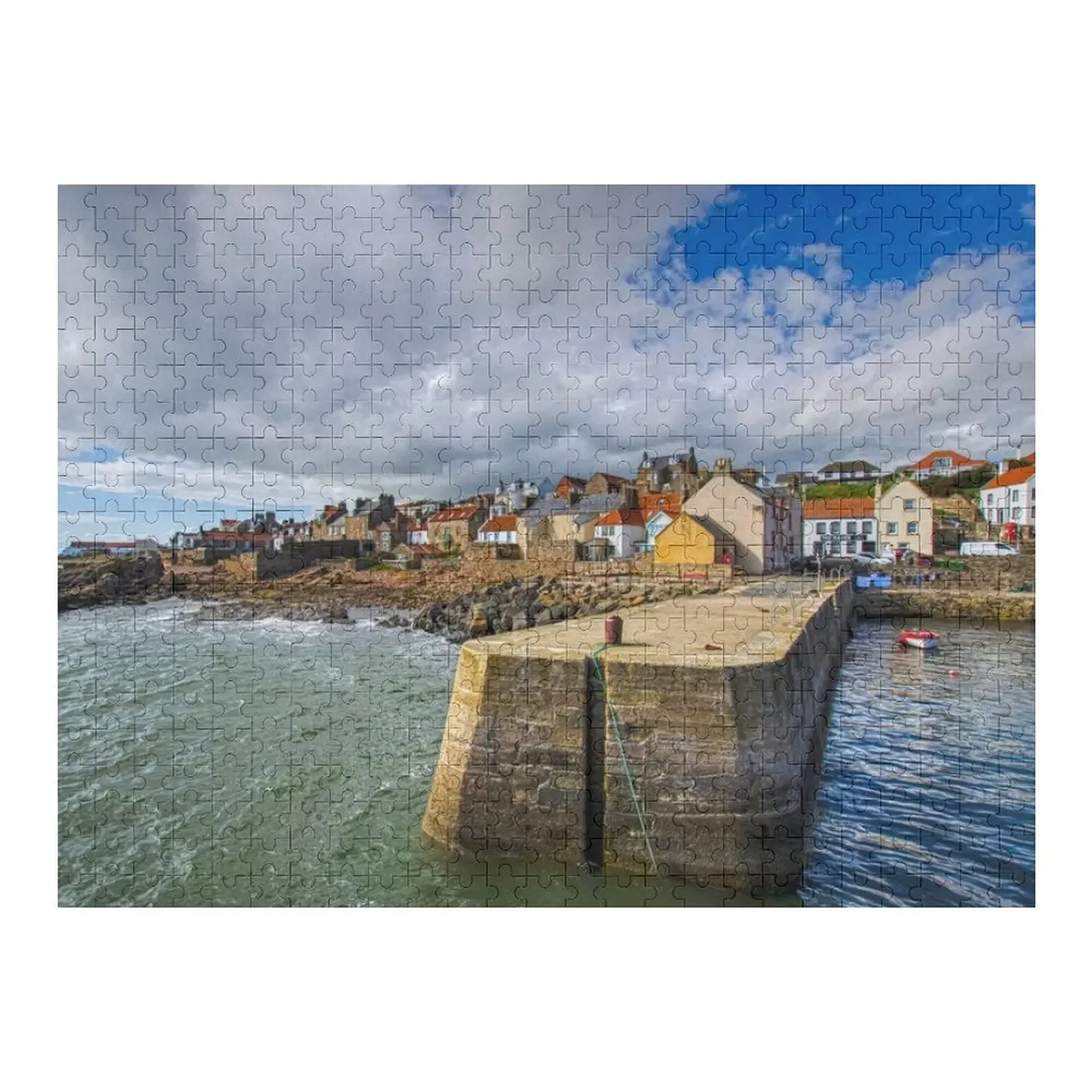 

Cellardyke Harbour Fife Scotland Jigsaw Puzzle Personalize Photo Puzzle