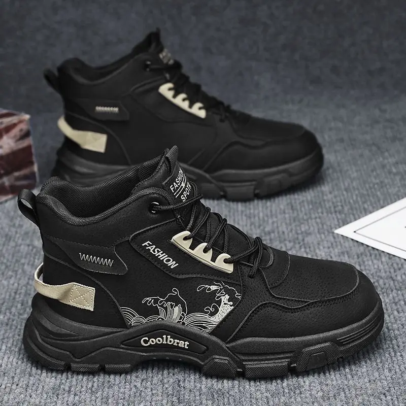 

Мужская обувь с высоким берцем на весну и осень 1920, водонепроницаемая, противоскользящая, износостойкая, офисная, спортивная, модная, модная