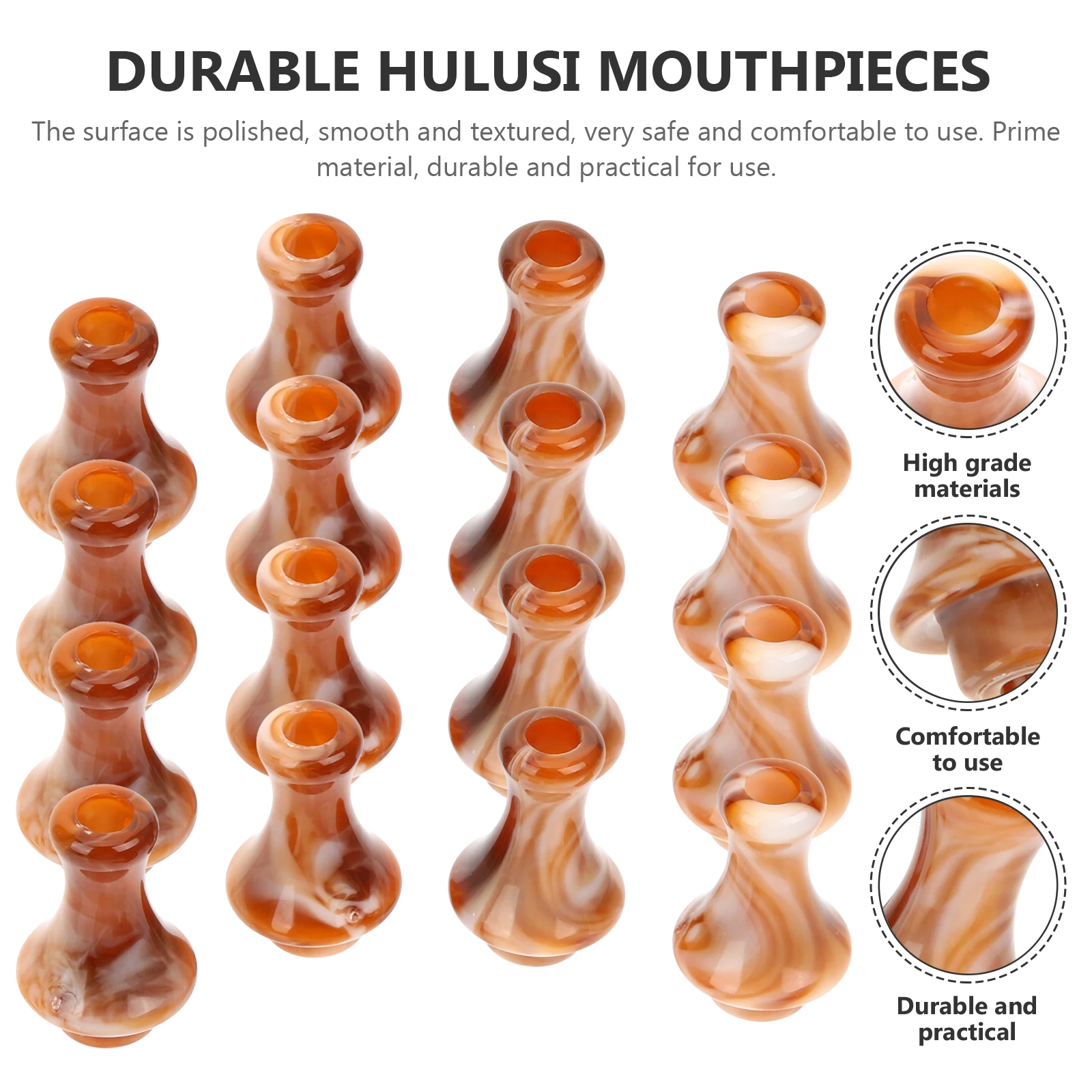 

16pcs Hulusi Mouthpieces Universal Resin For Bamboo Woodwind Music Instrument Accessories Playing Tools Trainers Supplies