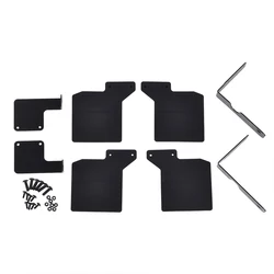 Metal Rubber Mud Guard Mudguard Fender for 1/10 RC Crawler Car Traxxas TRX-4 Defender TRX4 Bronco Accessories