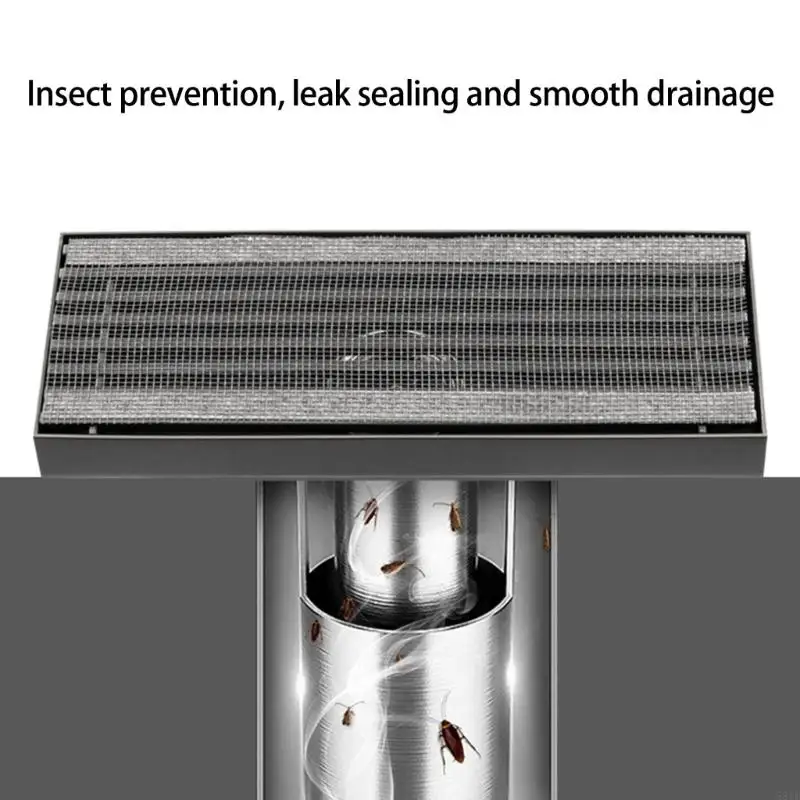 581E PVC Kitchen Sink Strainer Net 120mm Wide 400cm Long Includes Scraper for Easy Cleaning and Blockage Prevention