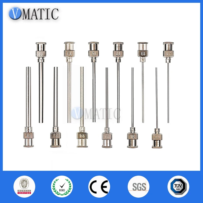 

Бесплатная доставка 10G-21G дозирующие тупые иглы из нержавеющей стали 1,5 дюйма, длина 12 шт., смешанная упаковка, металлические иглы-дозаторы 1-1/2 дюйма