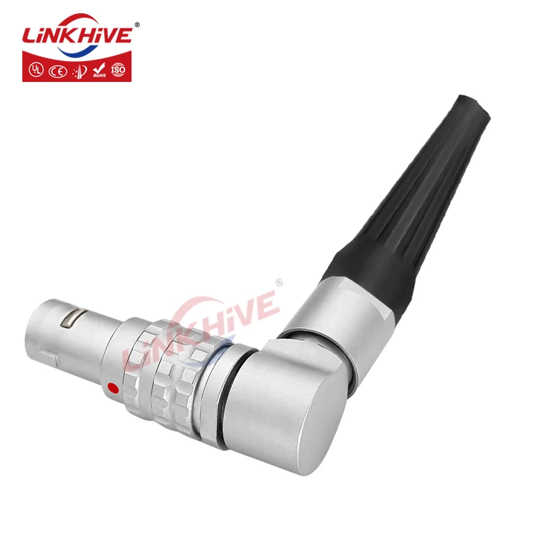 TSG Compatible with LEMO FSG Adjustable Elbow Plug 0B 1B 2B 2 3 4 5 6 7 8 9 10 12 14 16 18 19 26 32 Pin Circular Connector