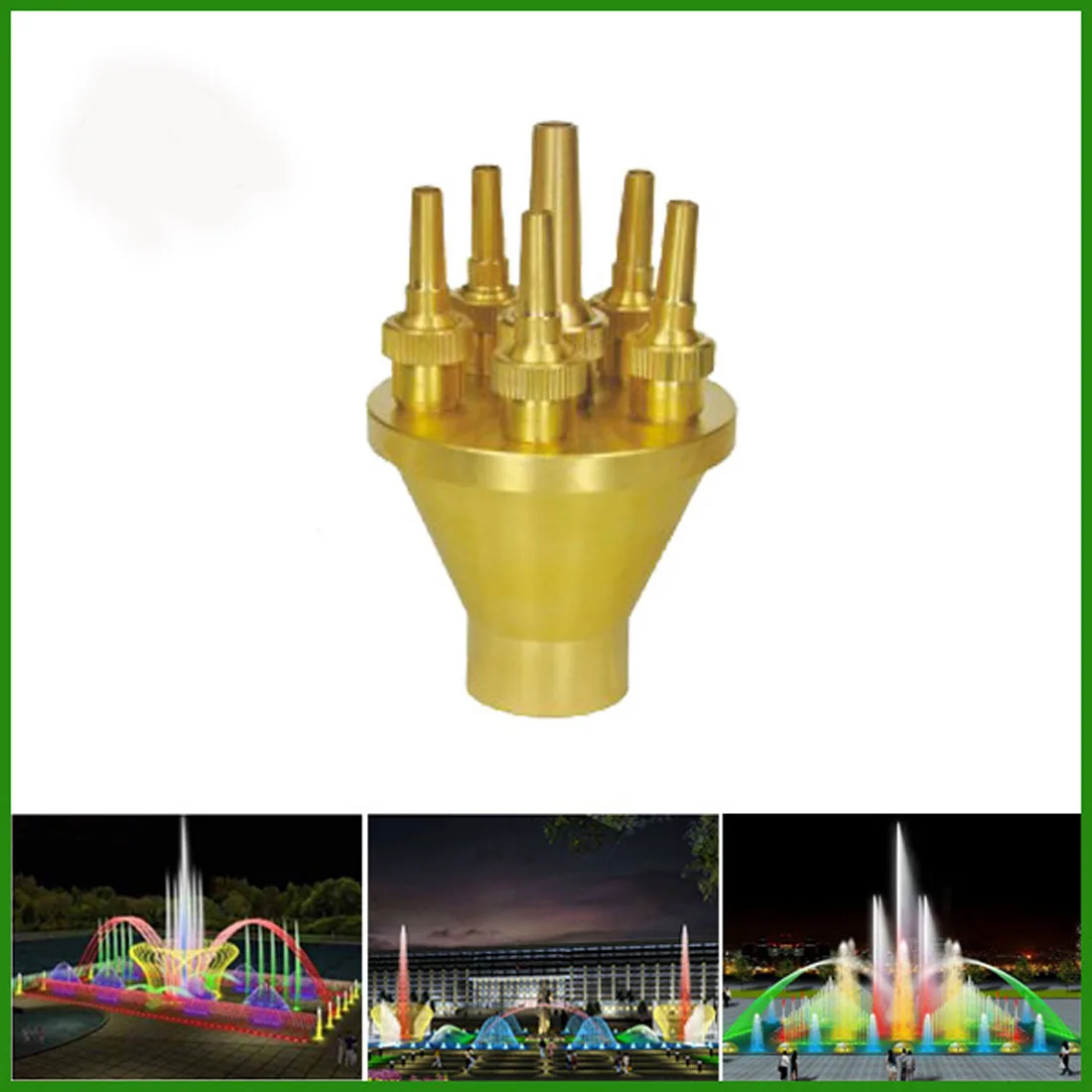 

Supply fountain irrigation equipment Zhuji Yurun fountain copper nozzle center straight nozzle music fountain nozzle