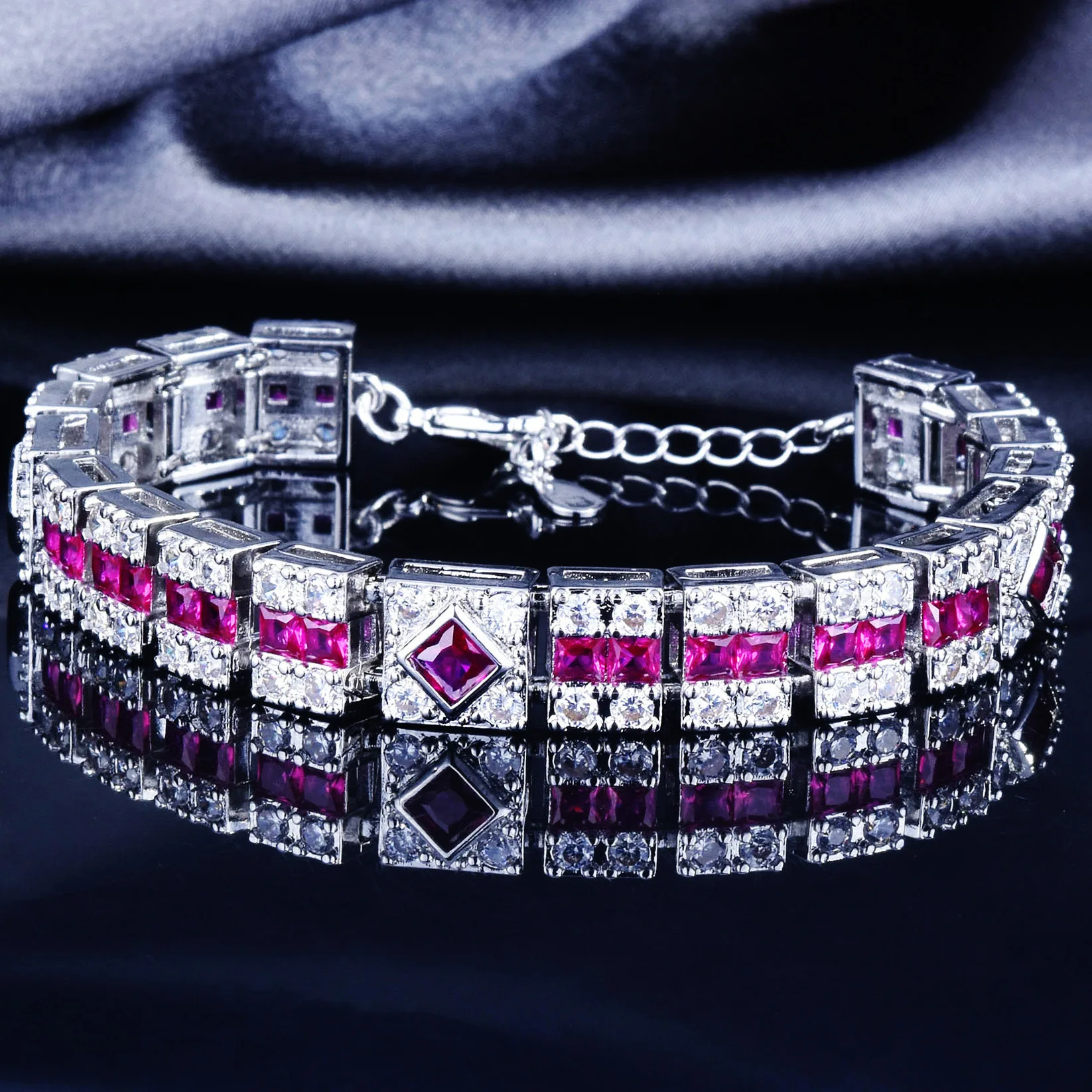 Neues 2026 Minimalistisches Design All-Diamond-Serie Armband 100% 925 Silber Modischer Einzigartiger Schmuck Geschenk – Detail 10
