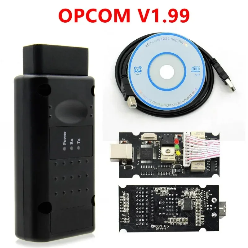 أحدث OPCOM V1.99 Obd2 الماسح الضوئي سيارة خطأ تستر تحقق محرك محول أداة تشخيص السيارة لنماذج سيارات أوبل