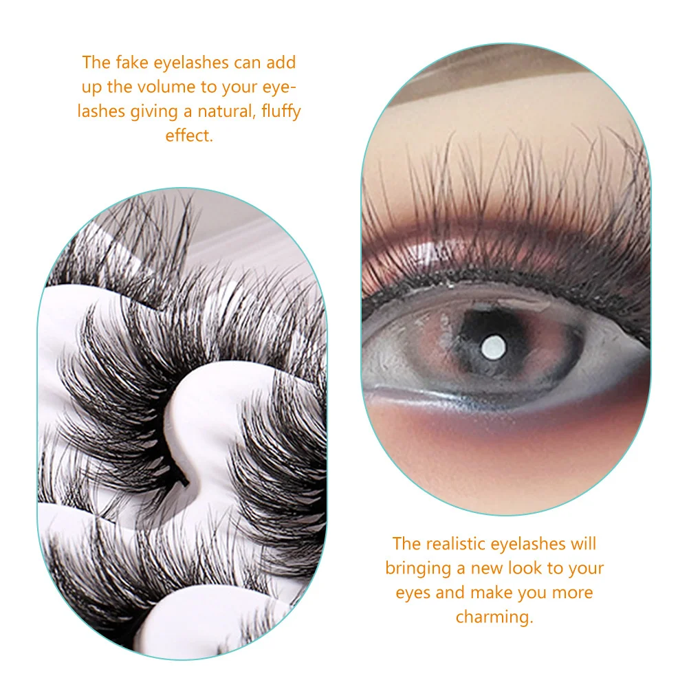 

1 Box Thick Fake Eyelashes Natural Look For Wedding Party Daily Wear Makeup Lashes Eye Beauty Supplies Faux Lashes