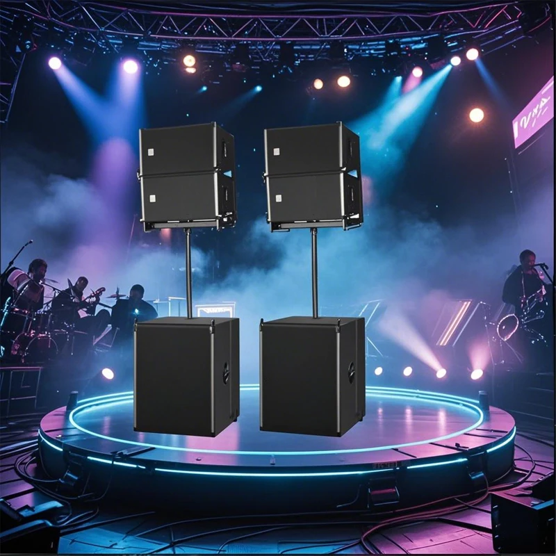 Altavoz Line Array, sistema LA de 10 pulgadas, subwoofer Dual de 15 pulgadas, caja de altavoz pasivo para barras de banda, festivales de música, salas de conferencias