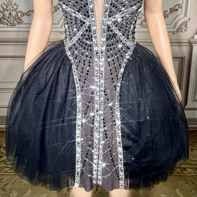 Sexy princesse chauve-souris Mitzvah robe De fête d'anniversaire spectacle De danse fête soirée Bar discothèque robe De Gala Noche Mujer Elegante
