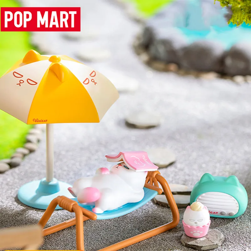 Pop Mart Vivicat Garden Life Series Blind Box Guess Bag Mystery Box Toys Doll Cute Anime Figure Desktop Ornaments Collection