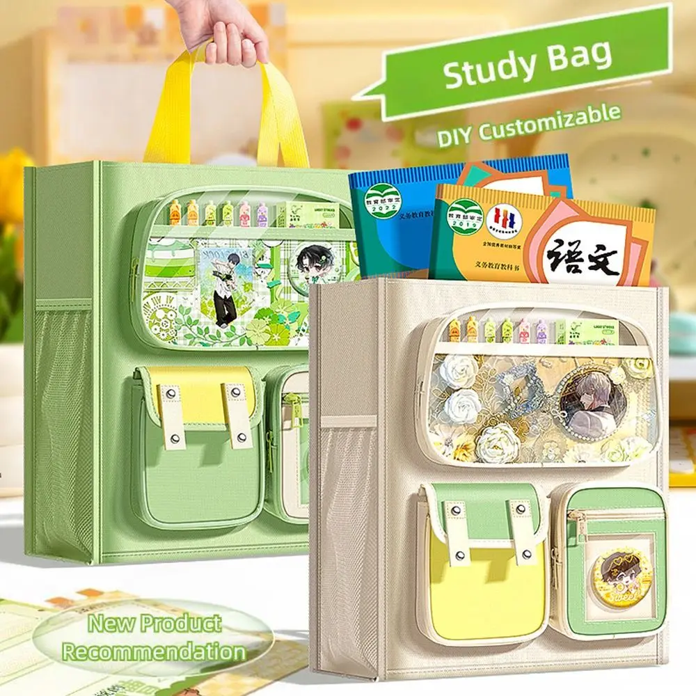 Simpe قماش حقيبة تعليمية ثمانية طبقات سعة كبيرة الفن حقيبة يد القرطاسية حقيبة التخزين الطلاب