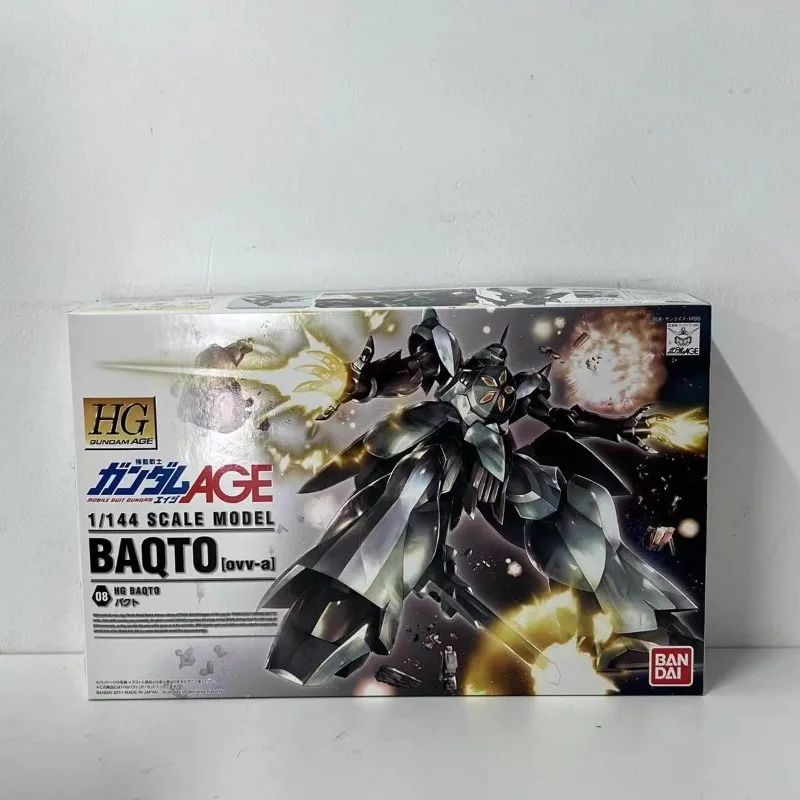 BANDAI HG AGE#08 1/144 OVV-A Baqto Action Figures Mobile Suit Gundam AGE Anime Model Kit Toys for Boys Original Box Collection