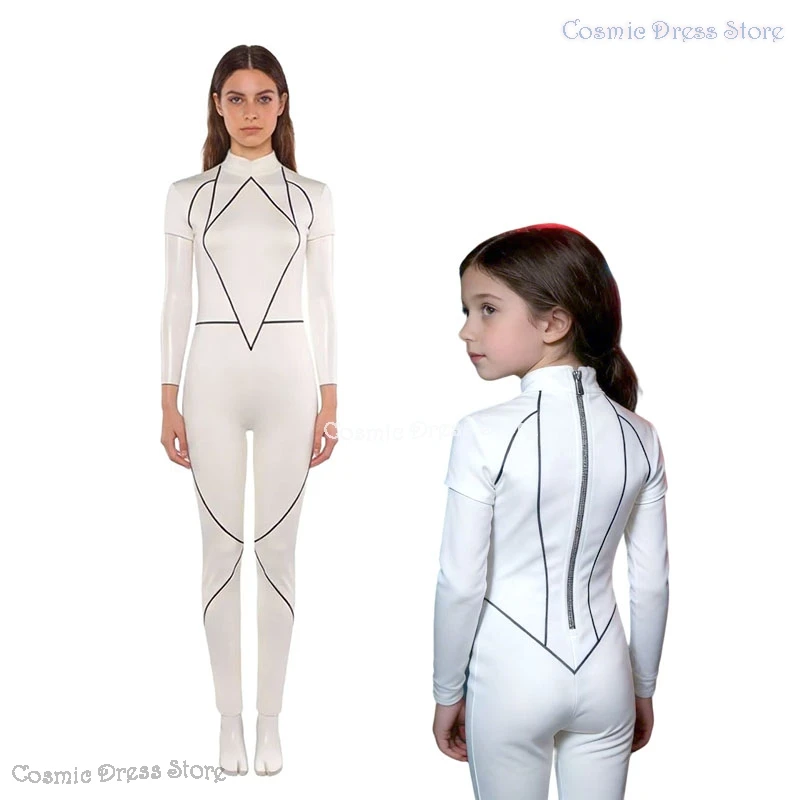 Mono de Cosplay de Eight Strangers, Kali 08, Kal, Juego de Rol de Televisión, Mono Blanco para Niñas y Mujeres, Ropa de Cosplay, Disfraces de Halloween para Adultos