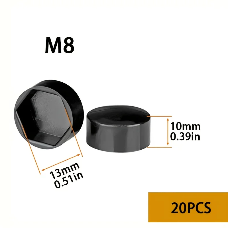

M8 M6 Nut Cap Cover Car Bolt Dome Protection Exposed Hexagon Plastic Nut Screw Exterior Decoration Waterproof CorrosionResistant