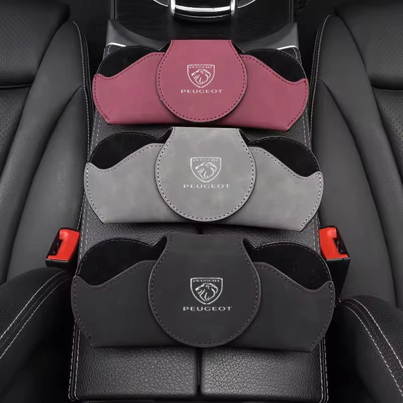 

Suede Car Sun Visor Glasses Box Sunglasses Clip Glasses Case Holder For Peugeot 408 4008 308 3008 5008 508 2008 208 301 407 106