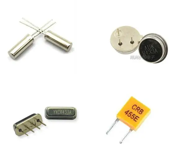 10PCS Passive Crystal Oscillator 32.768KHZ 2X6 Cylindrical 32.768K/3x8mm 455KHZ/CRB-455E/455K 433MHZ R433A 433M