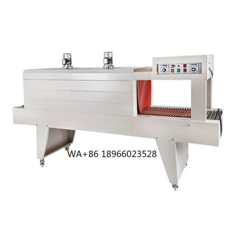 

5040 Automatic Heat Film Tunnel Shrink Packaging Machine for POF/PVC/PE Aluminum Cans Water Bottles Drinks Goods Packaging