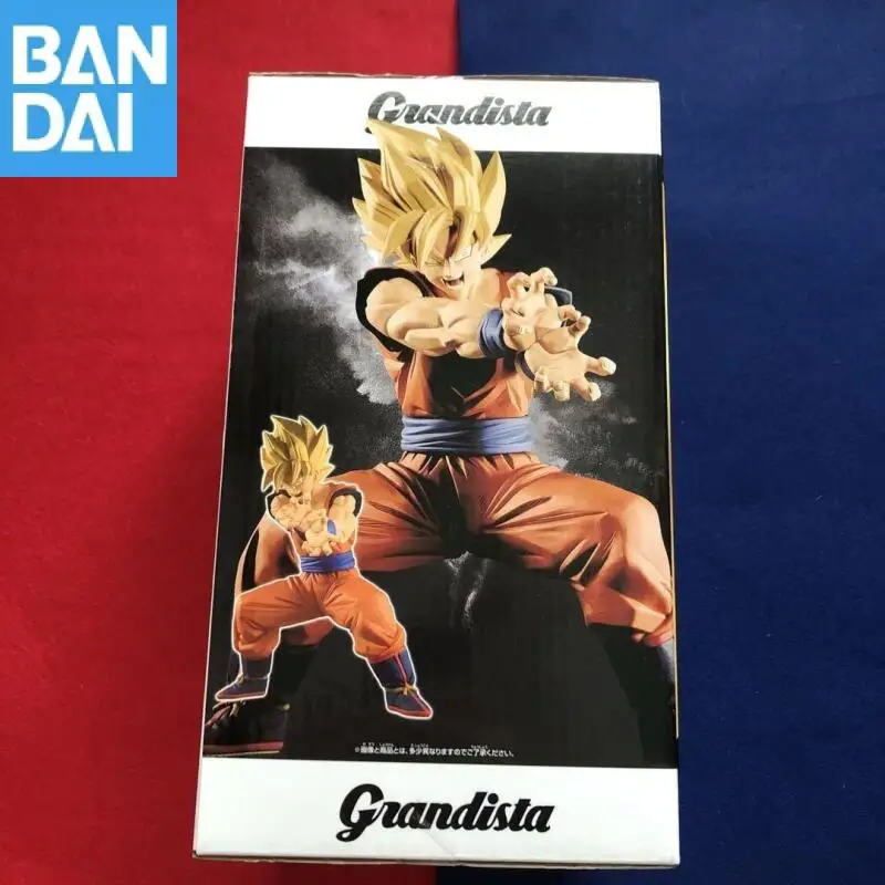 

Genuine Bandai Banpresto Dragon Ball Z Grandista Son Goku II In Stock Original Anime Figure Model Collector Figurine Toys Gift