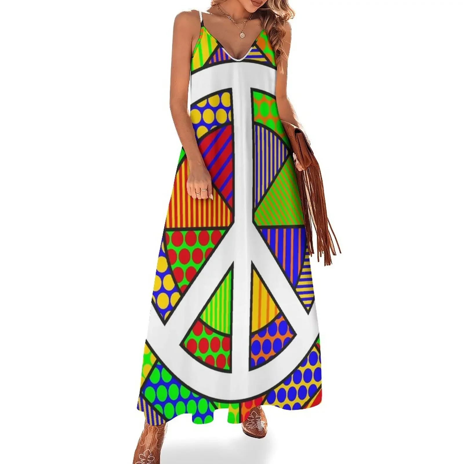 

Peace #2 - PoP Art Sleeveless Dress Women dresses summer dresses for prom
