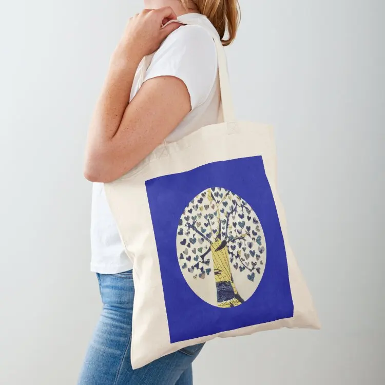 

Tree Love Blue Tote Bag eco pack Women's bags hand bag ladies Women's shopper bag