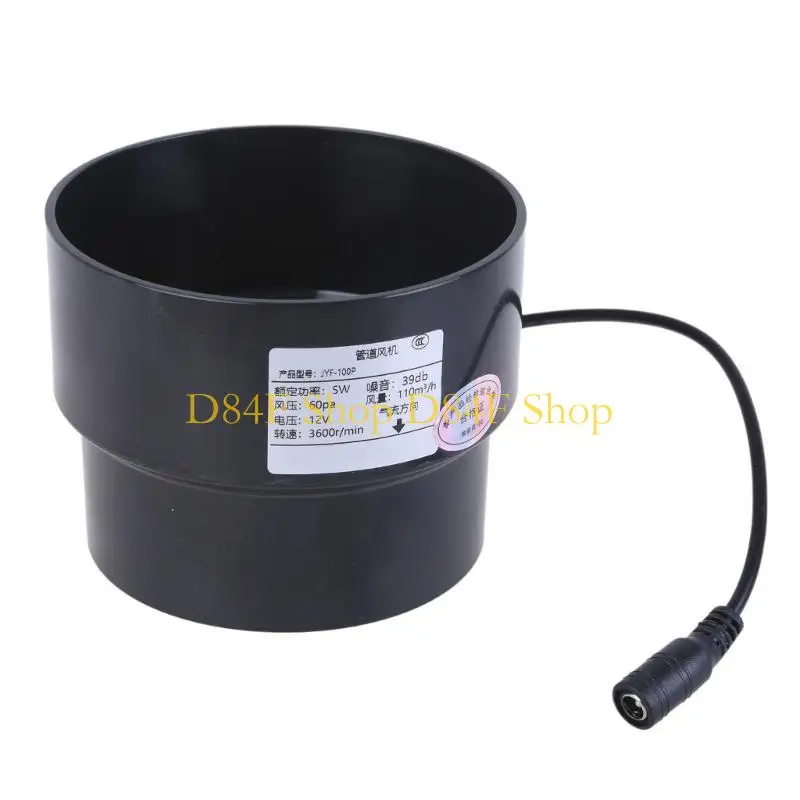 D84F Easy Installation Powerful Duct Exhaust Fan 110mm to 100mm for Odor