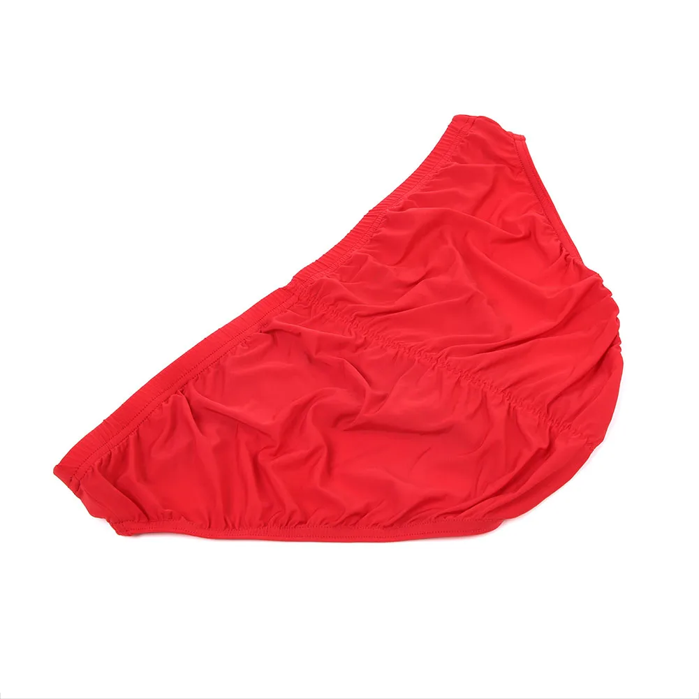Men Ice Silk Back Folds Brief Adult Underwear Translucent Sexy Accessories Hot Lingerie Solid Low Rise Gay Pouch Men's Panties