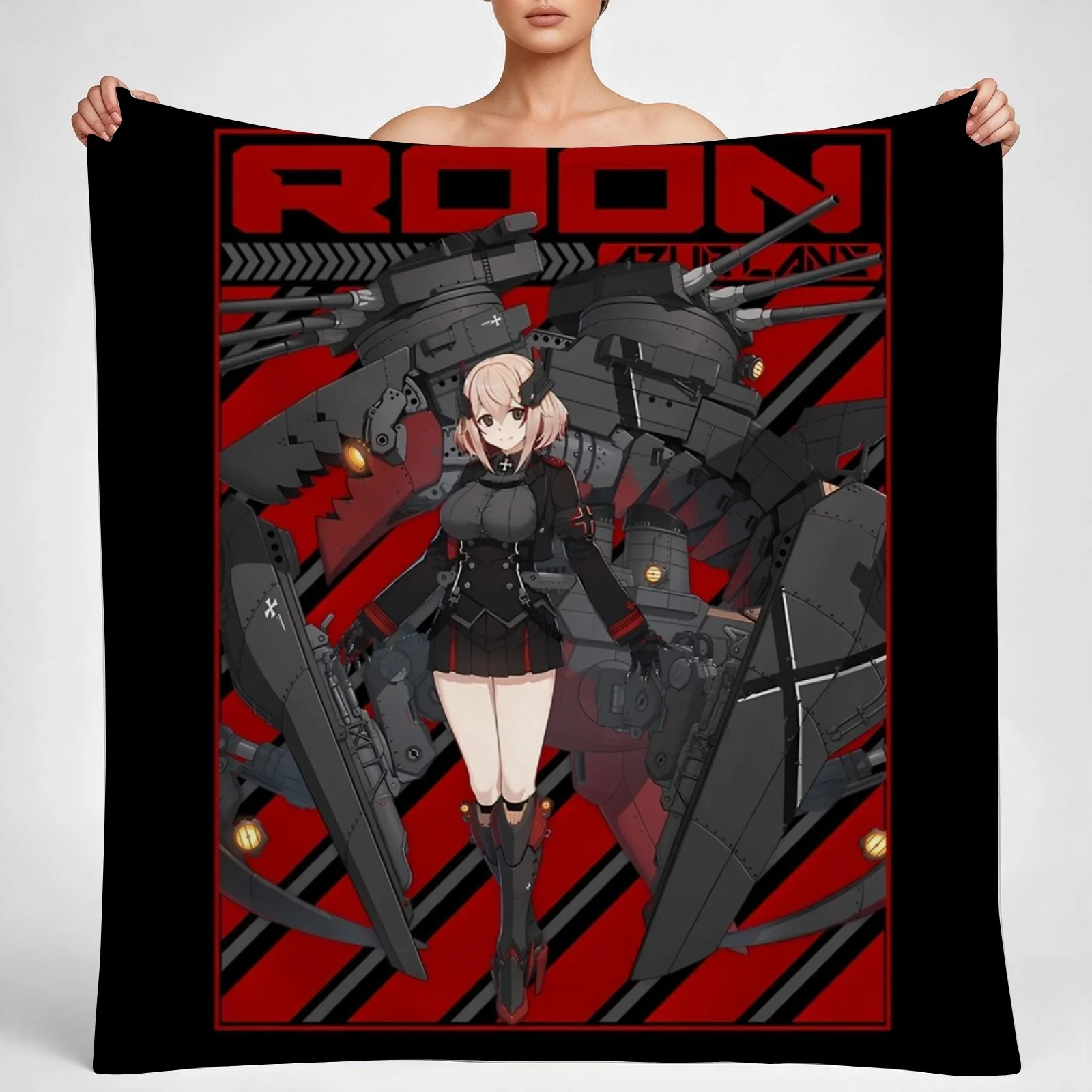AZUR LANE ROON Throw Blanket couch cozy soft plush fuzzy picnic outdoor blanket