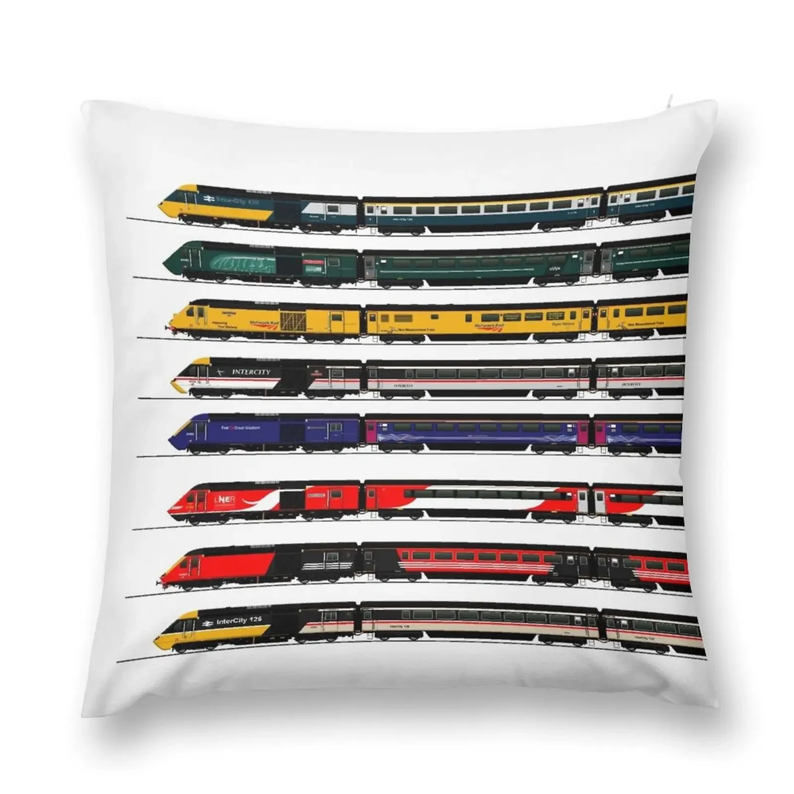 INTERCITY 125 HST LOCOMOTIVES Throw Pillow Cushion Cover Set christmas pillow case pillow