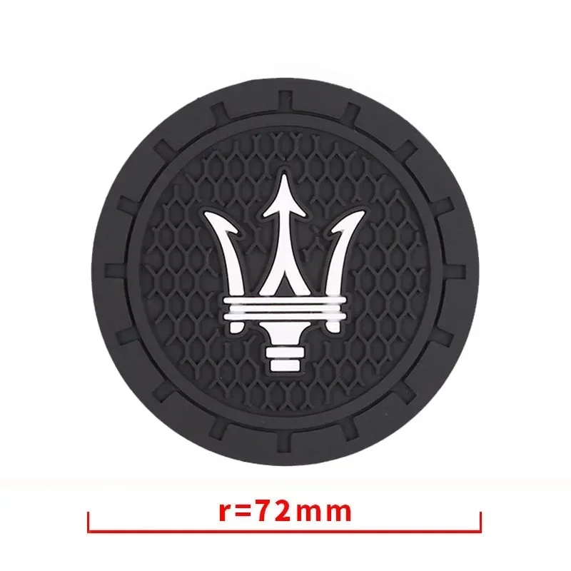 Posavasos para coche, tapete antideslizante para Maserati Granturismo Quattroporte Levante Gransport Granlusso 3200 GT Gran Cabrio Ghibli