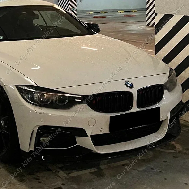 MP Style Front Bumper Lip Splitter Spoiler For BMW F32 F33 F36 420i 428i 435i 440i M-Sport 2014-2020 Diffuser Body Kits Tuning