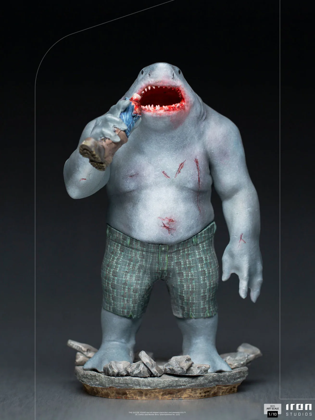 Iron Studios 1/10 DCCTSS48521-10 King Shark Statue Model In Stock For Fans Collection