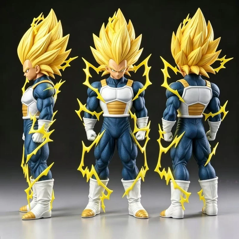 

【New Product】 Dragon Ball Super Saiyan Super 3 Vegeta Dragon Ball Anime Peripheral GK Doll Figures Model Ornaments Collection