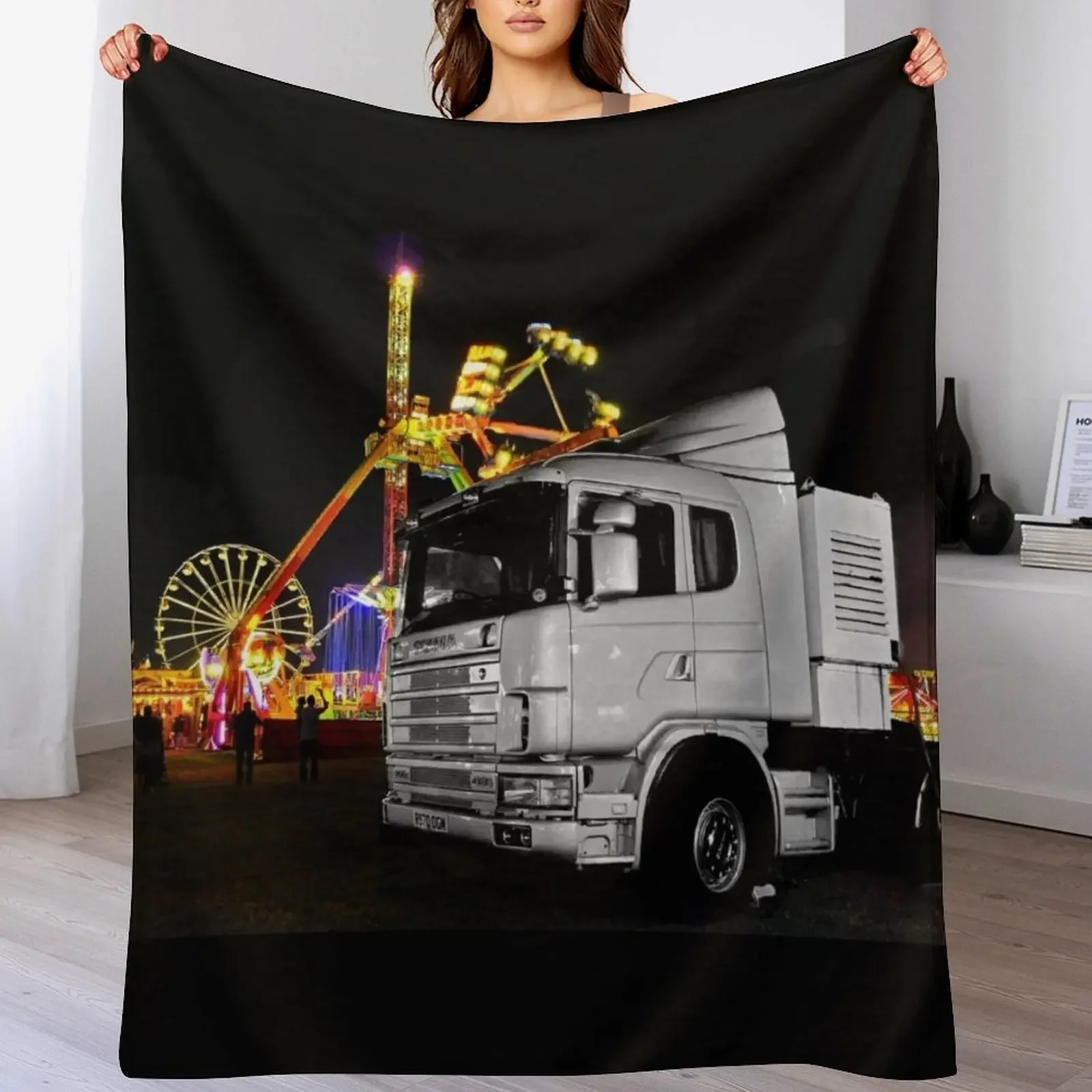 

Truck n rides Throw Blanket Furrys Baby Extra Large Throw Sofa Blankets