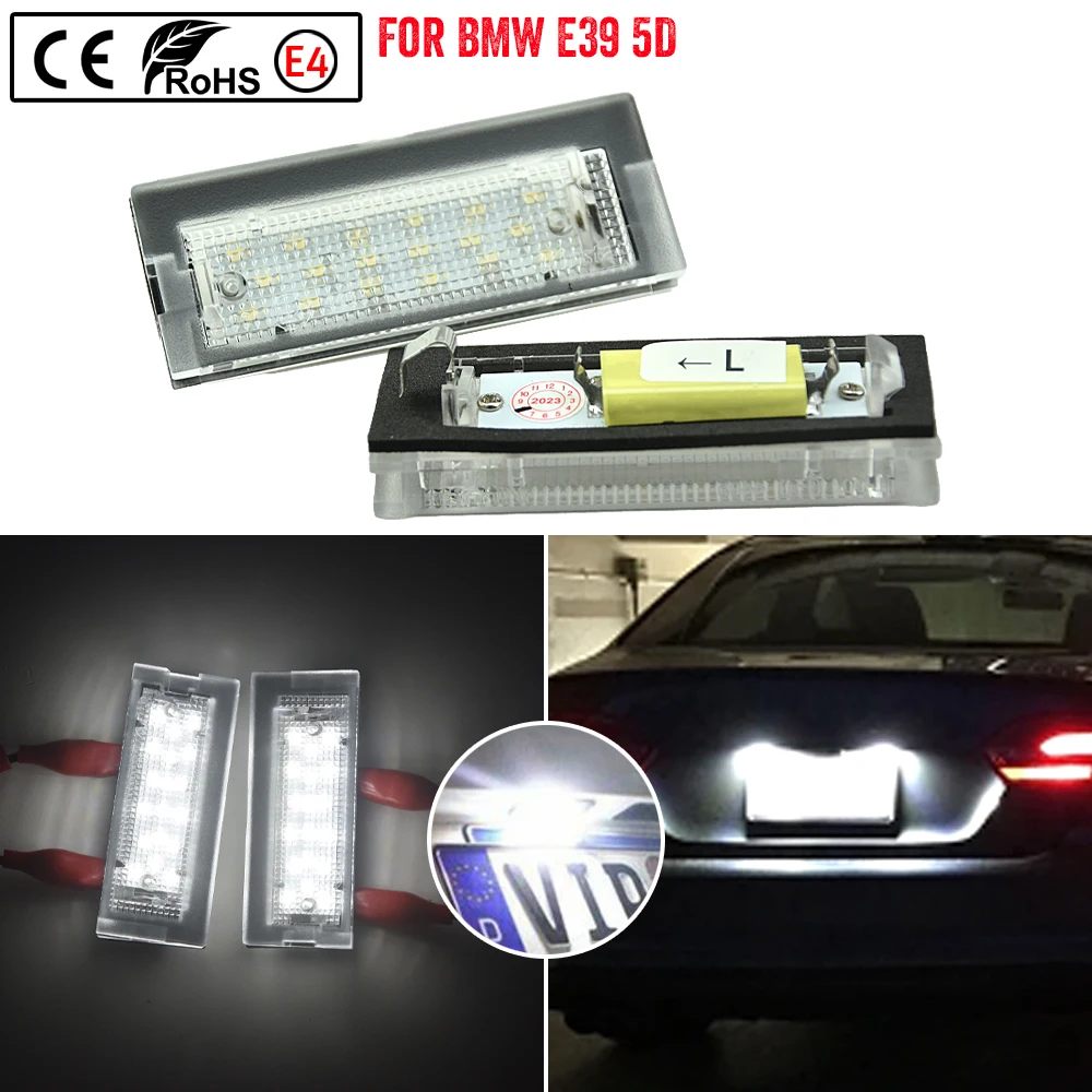 

Подсветка номерного знака, светодиодная лампа номерного знака, без ошибок, E-марка, одобренная CE для BMW E39 5D, 5-дверный универсал 1996-2002 гг.
