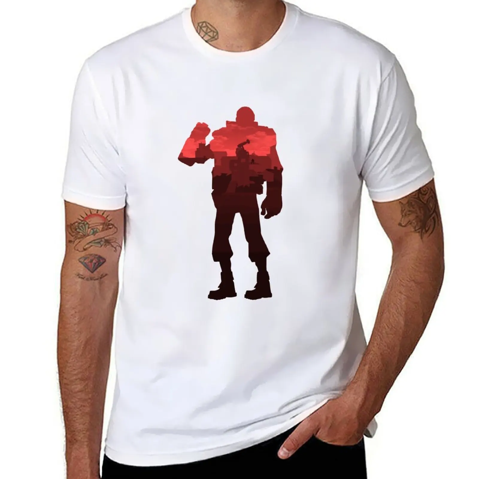 

Team Fortress 2 Red Demoman T-Shirt t shirts designer man t shirt summer T-Shirt