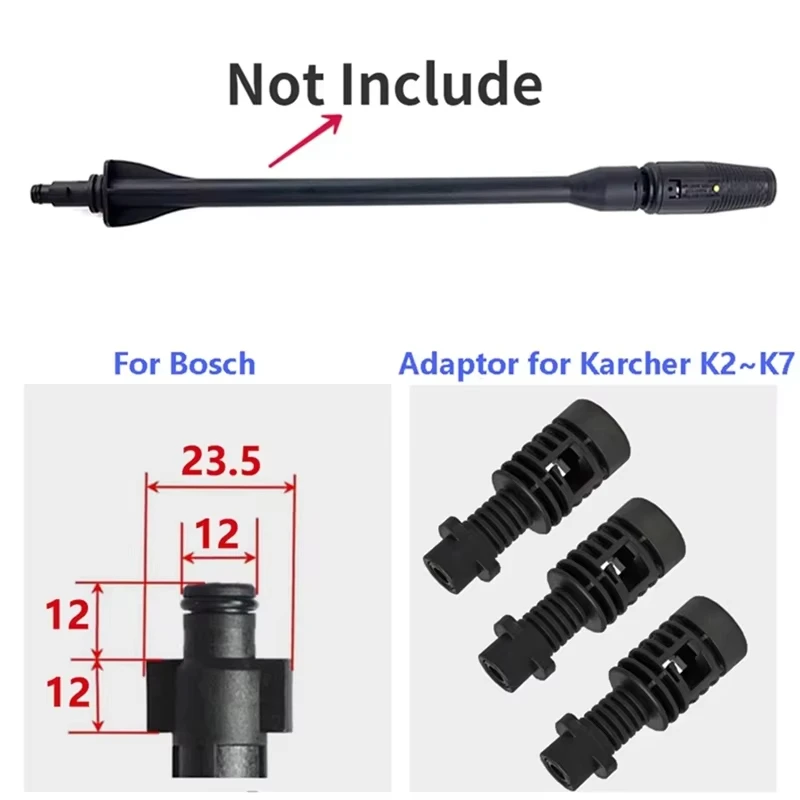 High-pressure Washer Bayonet Fitting Converter Adapter for Bosch(Old)Lavor to Karcher Gun For Car Cleaning Machine Spray