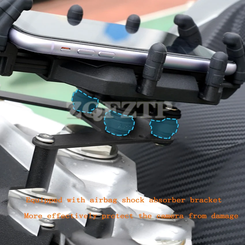 Rotatable Motorcycle Mobile Phone Holder Navigation Bracket Support Stand Shock-absorbing Suitable For CFMOTO 450SR/S