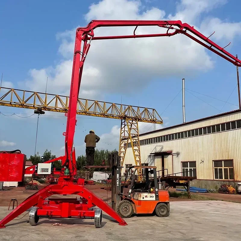 2026 Factory Supply Concrete Pump Distributor Mobile Hydraulic Spider Concrete Placing Boom Concrete Spreader